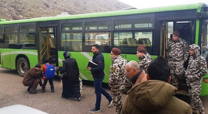 النشرة: مغادرة حافلة تقل 23 نازحا سوريا عائدا طوعا من شبعا إلى سوريا