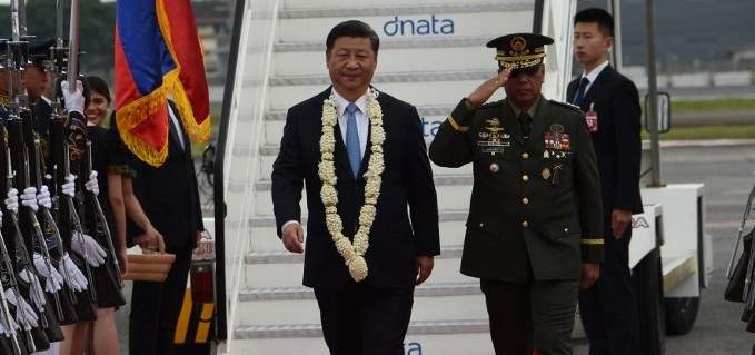 جينبينغ بدأ زيارة إلى الفيليبين هي الأولى لرئيس صيني منذ 13 عاما