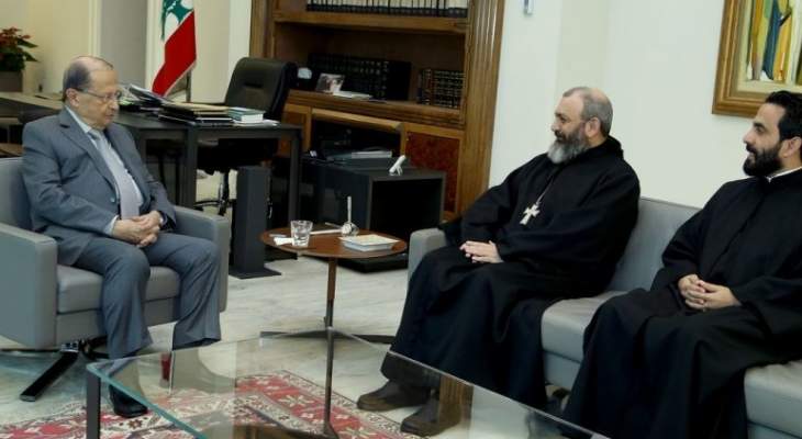 الرئيس عون استقبل الرئيس العام للرهبانية اللبنانية المارونية 