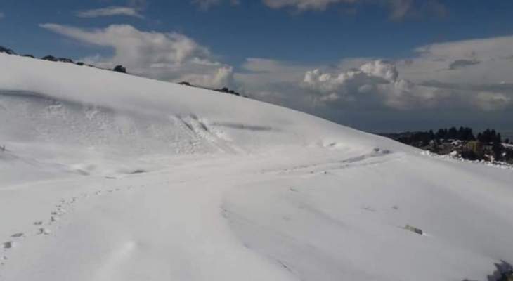  سماكة الثلوج بلغت 4 امتار في مرتفعات عكار