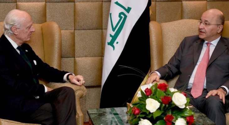 صالح: الاستقرار في سوريا سينعكس على الاستقرار في العراق والمنطقة
