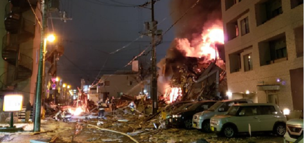 الشرطة اليابانية: 40 مصابا بانفجار نتيجة تسرب للغاز بمطعم شمال البلاد
