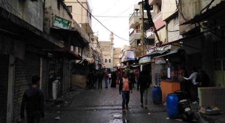 النشرة: إطلاق نار في منطقة الصفصاف في الشارع الفوقاني لمخيم عين الحلوة