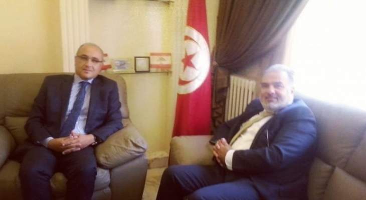 عميد الخارجية في القومي اطلع سفير تونس على مبادرة الحزب لعودة النازحين