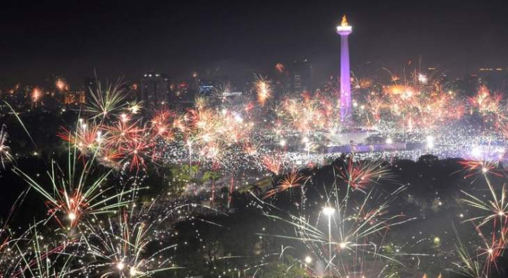 دول آسيوية بينها تايلاند وإندونيسيا تستقبل عام 2019