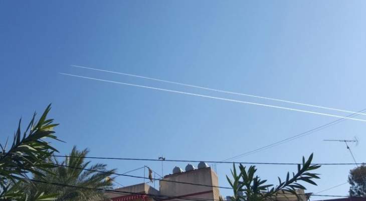النشرة:طائرتان حربيتان إسرائيليتان تنفذان طلعات إستكشافية فوق مرجعيون وحاصبيا