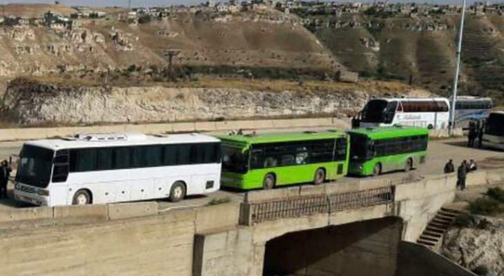 دخول حافلات من طريق حمص-تلبيسة إلى الرستن لإخراج الدفعة الرابعة من المسلحين