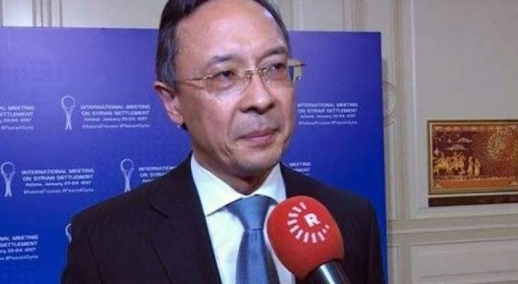 خارجية كازاخستان: محادثات أستانا قد تعقد في نهاية تشرين الثاني