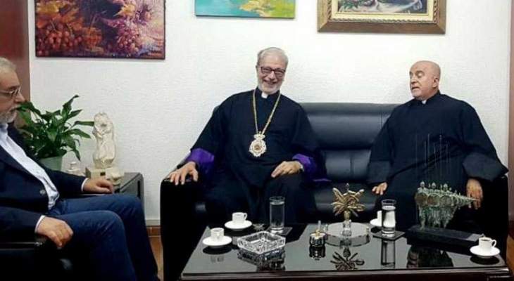 بقرادونيان استقبل رئيس اساقفة  كنيسة الارمن الكاثوليك في تركيا