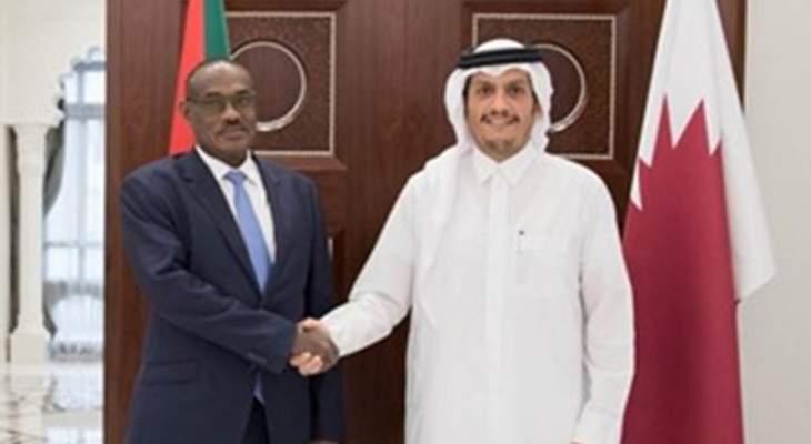 وزير خارجية قطر بحث مع نظيره السوداني في العلاقات الثنائية وسبل دعمها