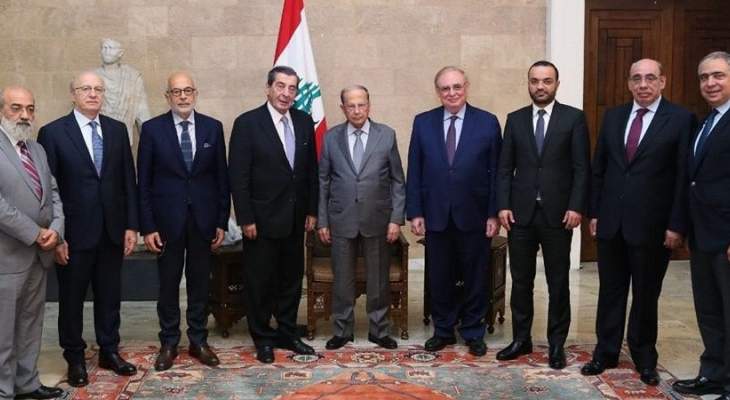 الرئيس عون التقى الفرزلي مع وفدٍ من جمعيّة "المعلم بطرس البستاني"