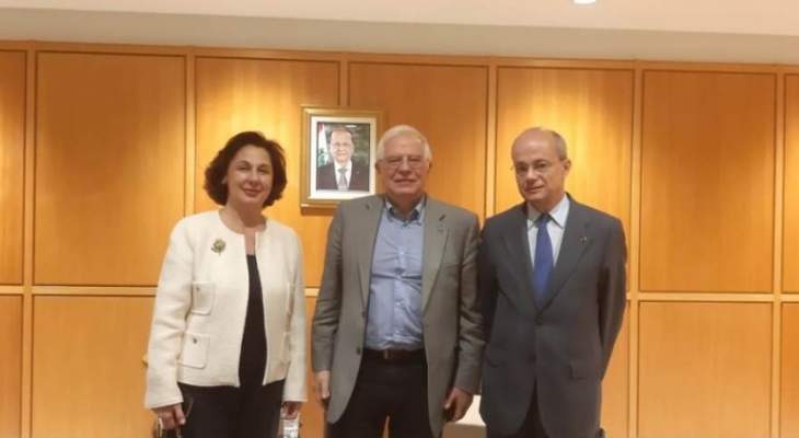 وصول وزير الخارجية الاسباني على رأس وفد وزاري الى لبنان