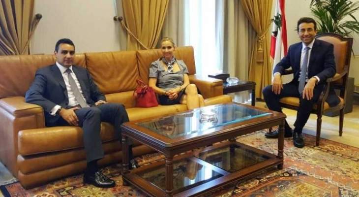 شبيب التقى سفيري سويسرا و أرمينيا في لبنان