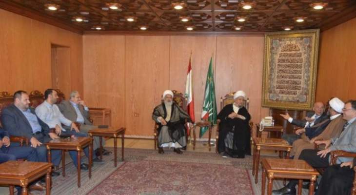 عبد الأمير قبلان التقى مصطفى الحسيني ورئيس بلدية المعيصرة