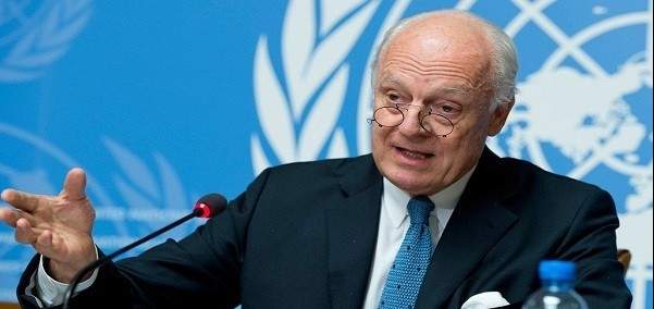 الأمم المتحدة:دي ميستورا سيجري مشاورات مع تركيا وروسيا وإيران حول انشاء لجنة دستورية