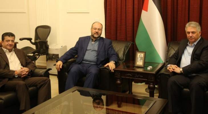 دبور عرض آخر الأوضاع في الأراضي الفلسطينية مع ممثل حماس في لبنان