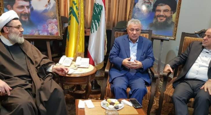 محمد نصرالله زار مركز قيادة &quot;حزب الله&quot; في البقاع الغربي: نؤكد على قوة التحالف