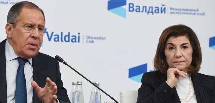 لافروف يطلع مستشارة الرئيس السوري على نتائج قمة سوتشي