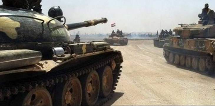 رمايات مدفعية وصاروخية من قبل جيش سوريا ضد المسلحين في ريف حلب الجنوبي