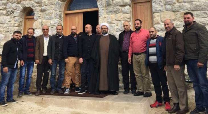 قبلان رعى افتتاح مسجد ابو ذر الغفاري في غدراس الكسروانية