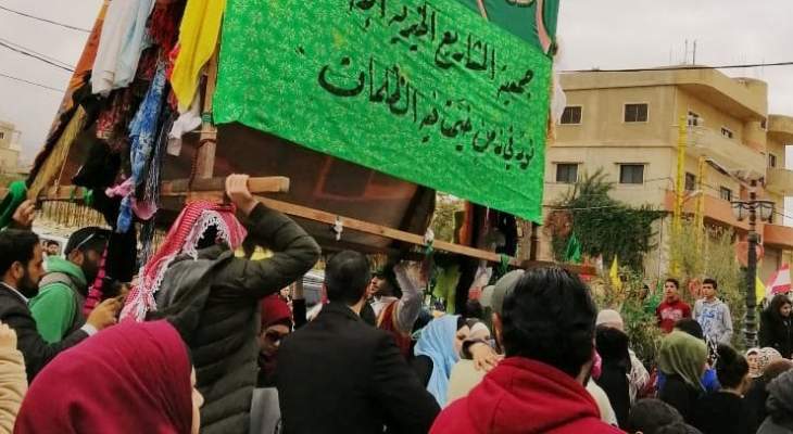 تنظيم مسيرة "نوبة الشيخ صالح عرفات" في بعلبك بذكرى المولد النبوي