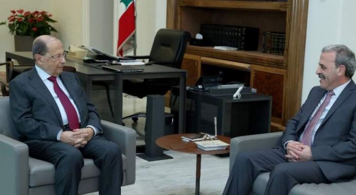 الرئيس عون التقى سفير لبنان في أميركا وعرض معه اوضاع الجالية  