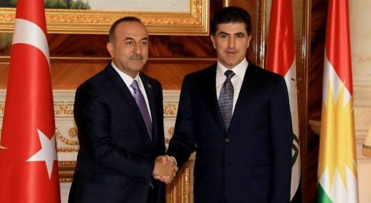 وزير الخارجية التركي يهنئ نيجيرفان بارزاني لفوزه برئاسة إقليم شمال العراق