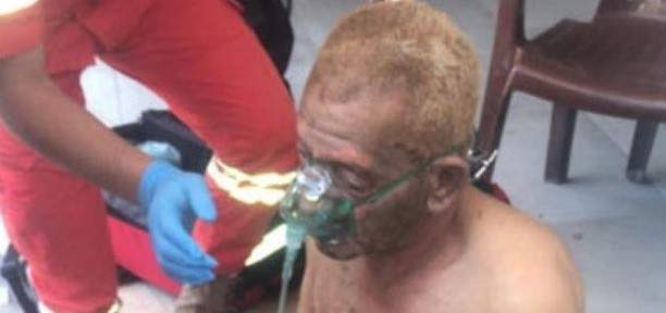 النشرة: اصابة شخص بحريق داخل محطة محروقات في صور