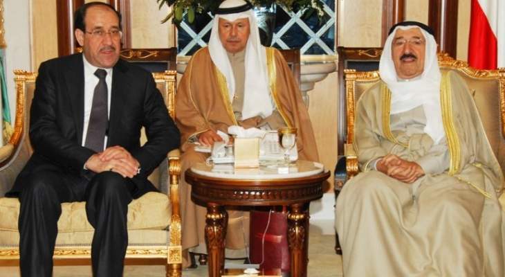 أمير الكويت أكد للمالكي دعم بلاده للعراق ووقوفه إلى جانبه