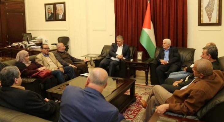 السفير الفلسطيني التقى الاعضاء المنتخبين لفتح في منطقة شمال لبنان
