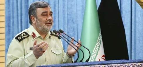 قائد الأمن الداخلي في إيران: أمن الشعب والبلاد من خطوطنا الحمراء