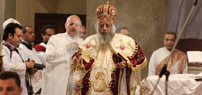 البابا تواضروس الثاني يترأس قداس عيد الميلاد بكاتدرائية ميلاد المسيح