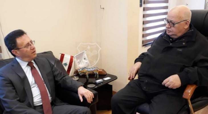 السعودي إستقبل سفير أرمينيا في لبنان في القصر البلدي في صيدا