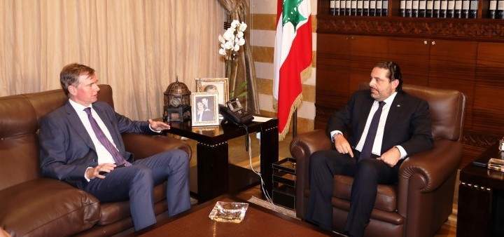 شورتر التقى الحريري:مؤتمر "سيدر" فرصة للبنان لجذب استثمارات أجنبية كبيرة