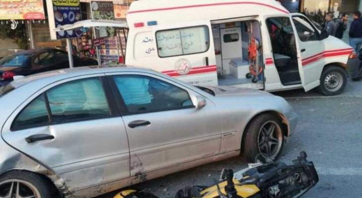 النشرة: جريح بحادث سير في منطقة الشرحبيل في بقسطا