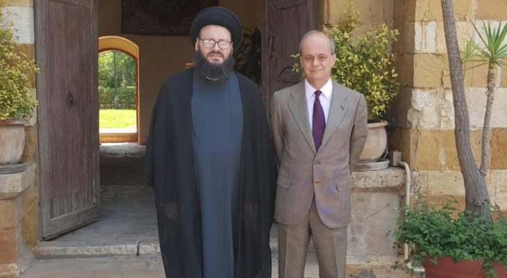 الحسيني التقى سفير أسبانيا: للتنسيق من أجل دحض التطرف في أوروبا