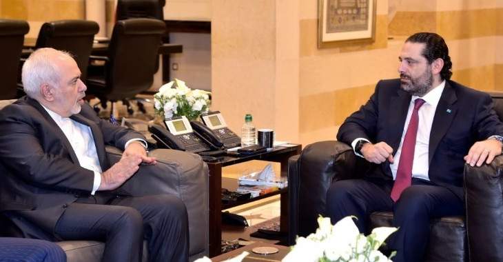 الحريري التقى ظريف: الحكومة تنطلق ببرنامجها للنهوض من مصلحة الشعب ومصالح لبنان العليا
