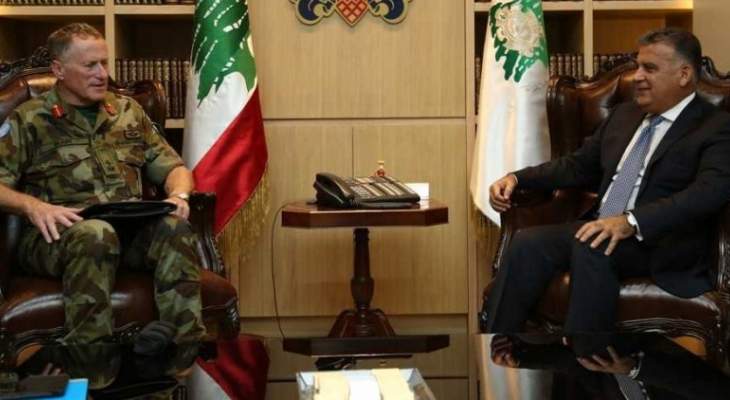 اللواء ابراهيم بحث مع قائد قوات &quot;اليونيفيل&quot; التطورات في لبنان والمنطقة