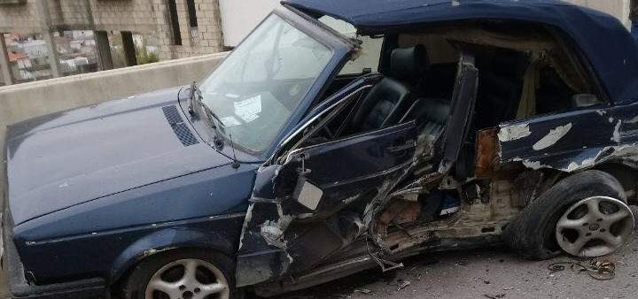 النشرة: جريحان نتيحة حادث سير على طريق كفررمان النبطية