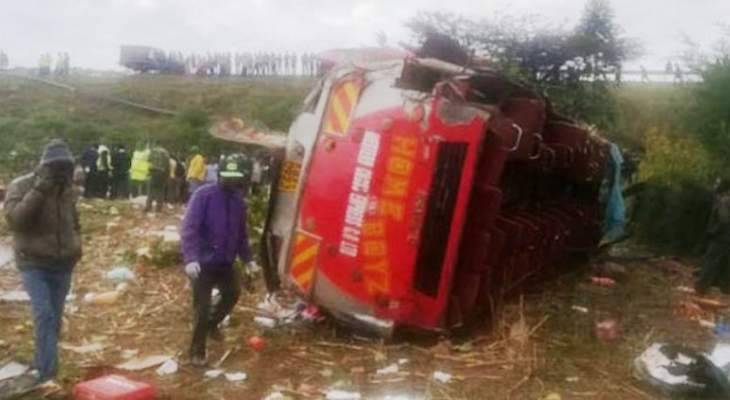 مقتل 40 شخصا على الأقل في حادث حافلة في غرب كينيا 