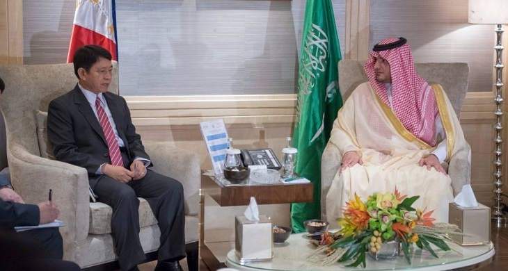 وزير داخلية السعودية بحث التطورات مع نظيره الفلبيني ومستشار الأمن بالفلبين