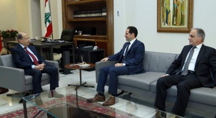 الرئيس عون استقبل رئيس حزب الكتائب النائب سامي الجميل