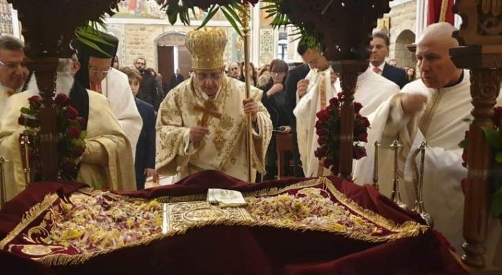درويش ترأس رتبة جناز المسيح في كاتدرائية سيدة النجاة في زحلة