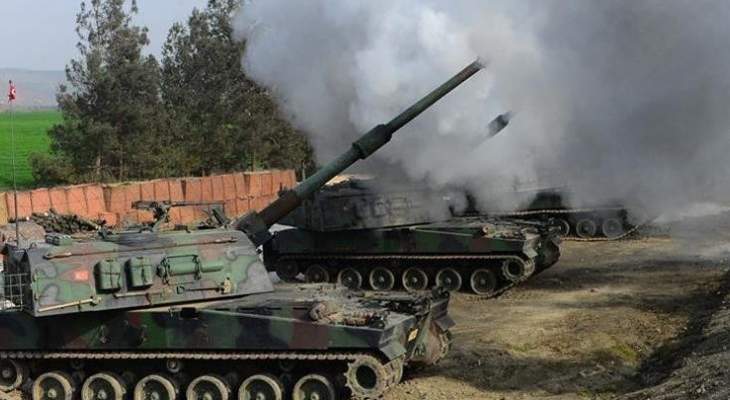 الأناضول: الجيش التركي يقصف مواقع لـ &quot;قسد&quot; شمالي سوريا