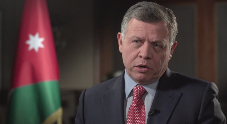 ملك الأردن: لا حل للنزاع الفلسطيني الإسرائيلي خارج إطار حل الدولتين