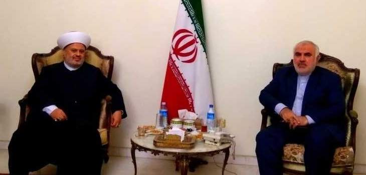 الجعيد التقى فتحعلي: إيران تعمل بصدق وإخلاص من أجل تحرير فلسطين