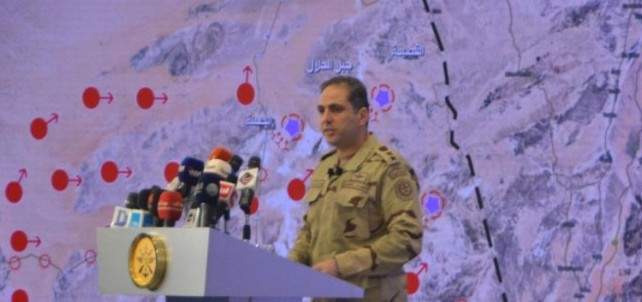 المتحدث العسكري المصري: مقتل 8 مسلحين بشمال سيناء