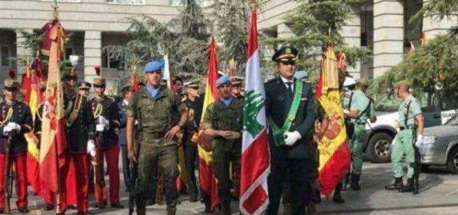 الجيش الإسباني يرفع علم لبنان ردا على تحية فجر الجرود 