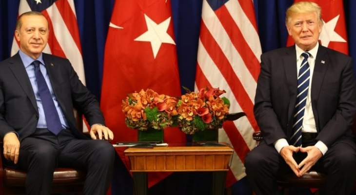 الرئاسة التركية:أردوغان وترامب بحثا العلاقات الثنائية والقضايا الإقليمية