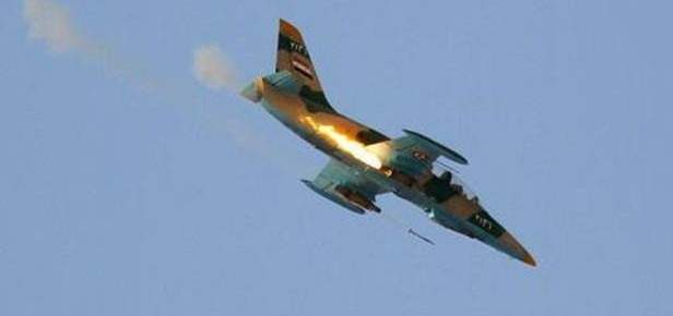 الطيران السوري يستهدف مواقع داعش في جرد قارة في القلمون الغربي 